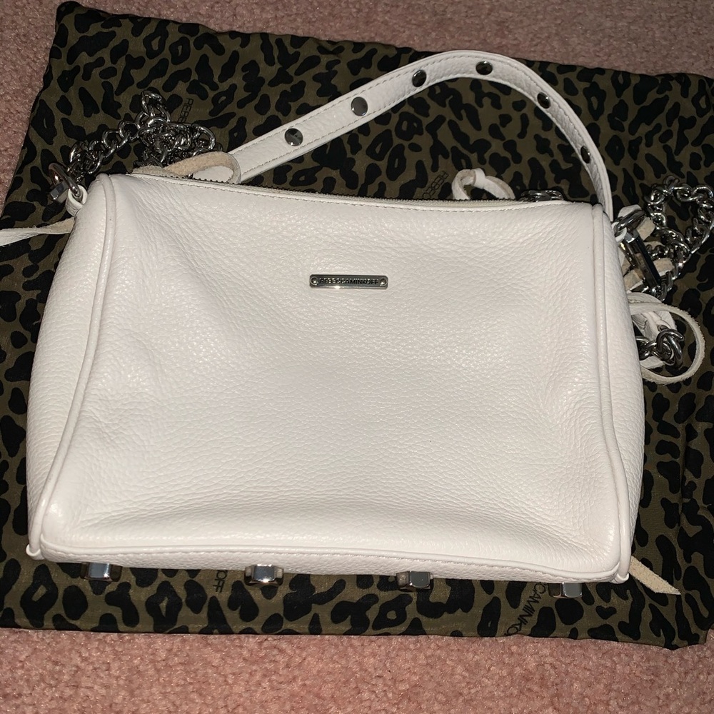 Rebecca Minkoff 5 zip white crossbody bag - Picture 2 of 6